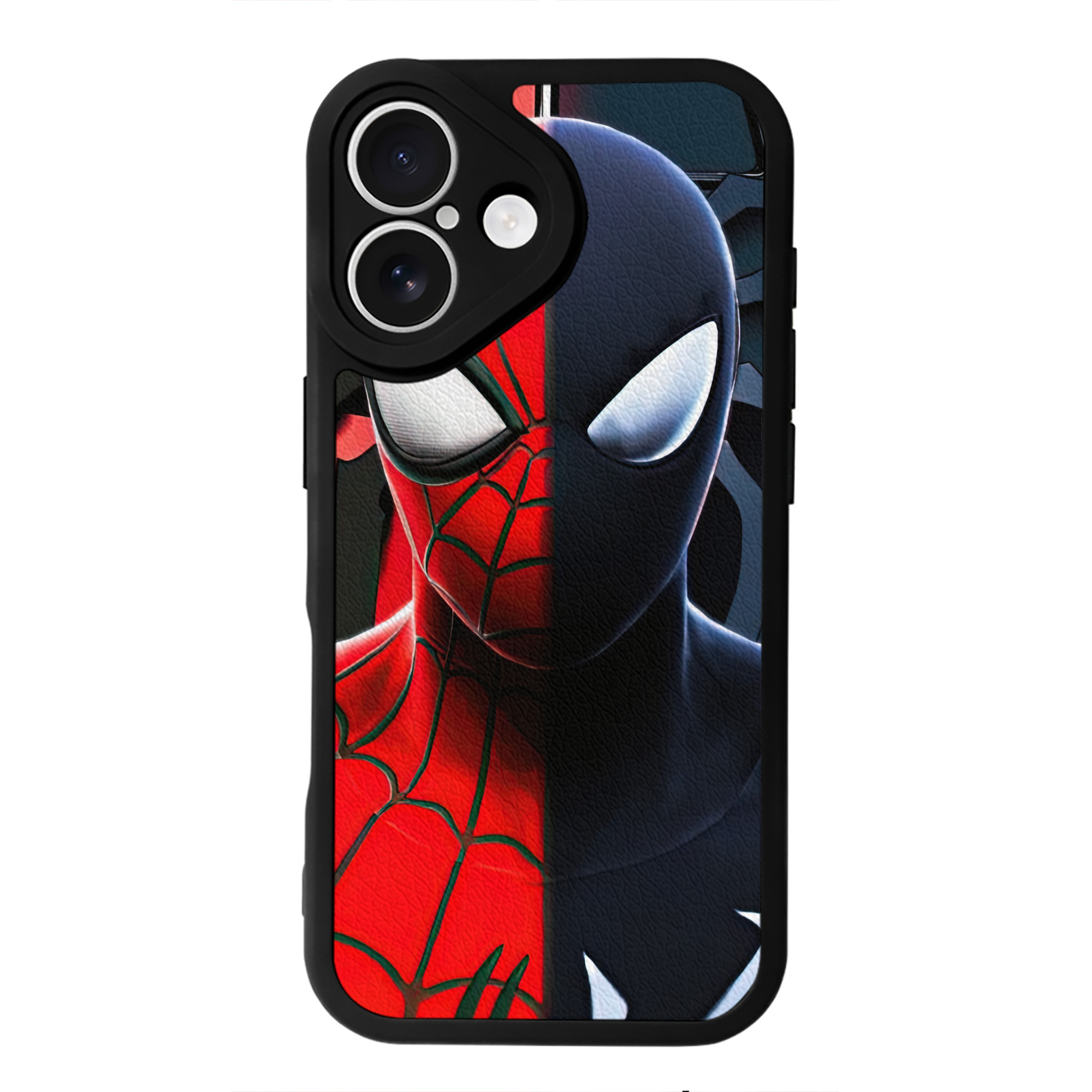 Spider Man スパイダーマン 【iPhone 16シリーズ対応】シリコンスマホケース（レザー調） 材質：シリコン